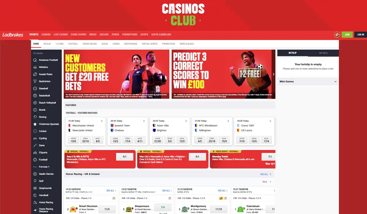 Ladbrokes games by casinos club